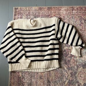 Striped chunky sweater